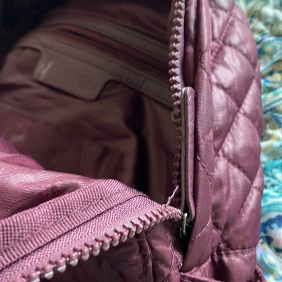 Danskin Quilted Backpack in Rich Purple - Picture 4 of 12